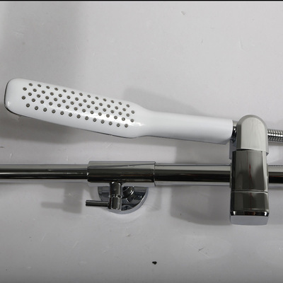 【水暖潔具批發 三檔分水淋浴套裝 全銅電鍍頂噴花灑套裝】價格,廠家,圖片,淋浴器/淋浴柱/花灑,南安市侖蒼奇箭衛浴水暖配件店-